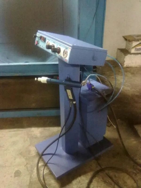 Powder coating machine setup